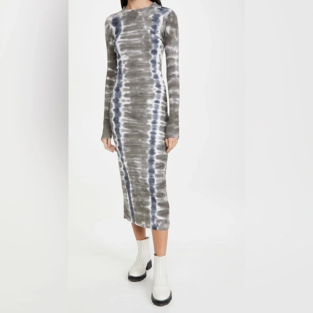 Young Fabulous & Broke Tie Die Long Sleeve Dress - Picture 2 of 4